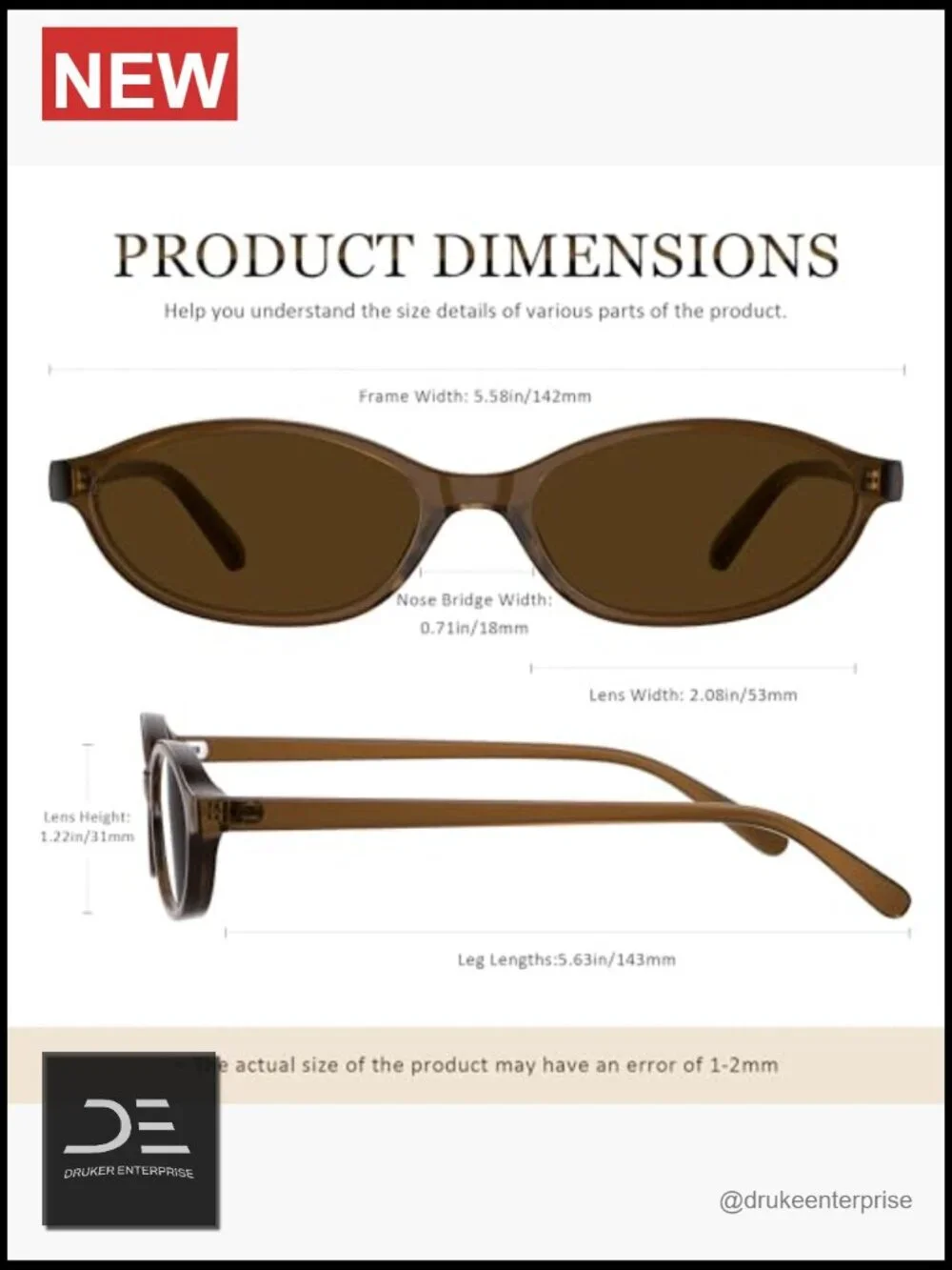 Retro Cat Eye Oval Sunglasses UV400 Lightweight Narrow Shades